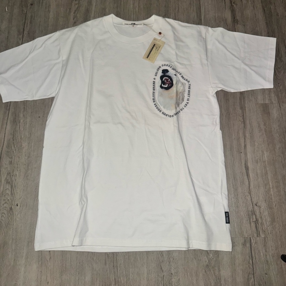 Golden Goose white, Graphic , Polar Bear Tee